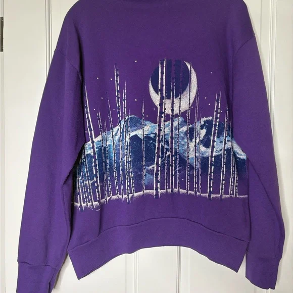 Vintage 90s Steamboat Colorado Wrap Around Crewneck Sweatshirt Size L - Picture 2 of 9